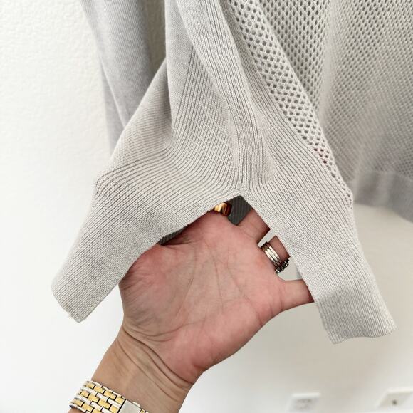 [Lululemon] Heathered Vapor Gray Well Being Sweater Cashmere Blend Sz Small S 4 - Picture 12 of 12